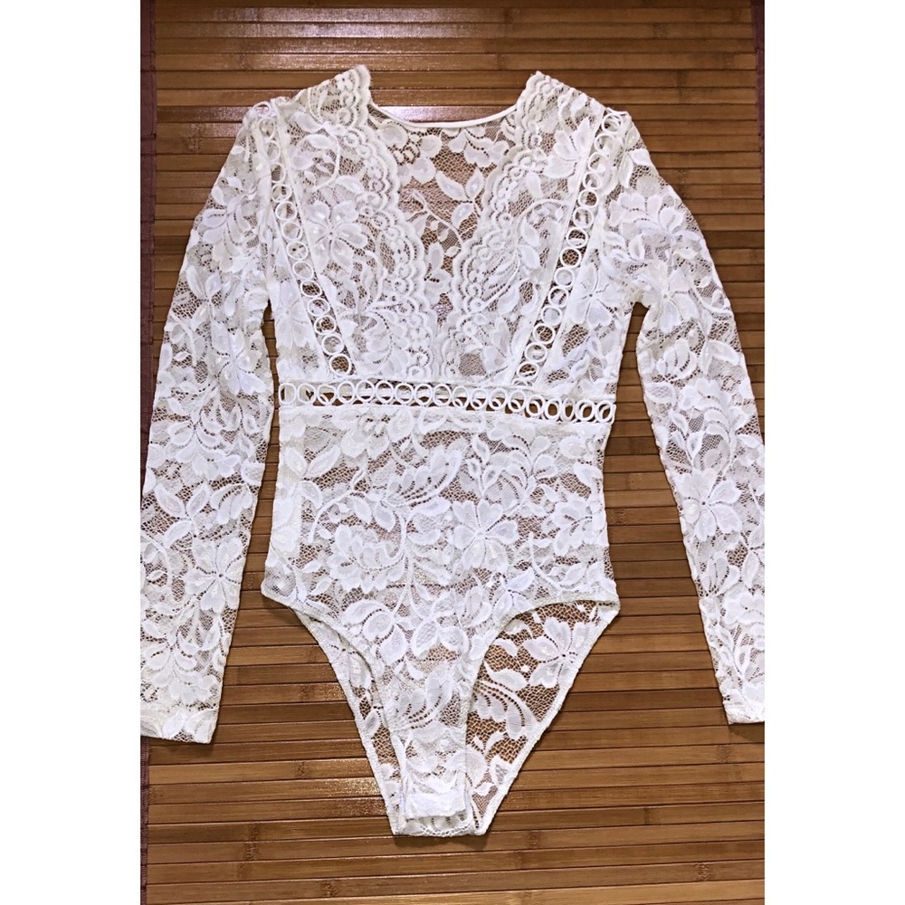 White Lace Bodysuit